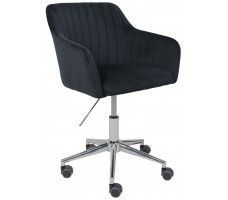 Стул AksHome SARK (Сарк) черный велюр HCJ-50/хром