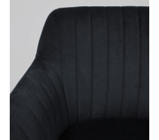 Стул AksHome SARK (Сарк) черный велюр HCJ-50/хром