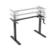 Стол с регулируемой высотой Manual Desk Black 136*80*3,6 см