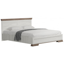 Кровать Marselle LOZ180х200 М 180*200 ясень снежный/дуб сонома темный (с металлическим основанием)
