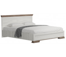 Кровать Marselle LOZ180х200 М 180*200 ясень снежный/дуб сонома темный (с металлическим основанием)
