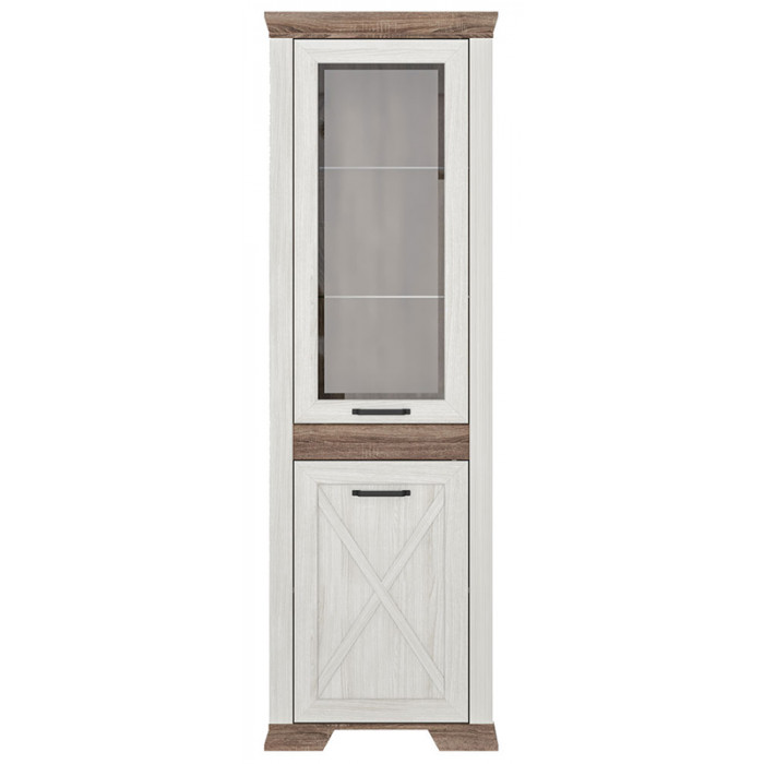 Шкаф Marselle REG1W1DL 66.5*45.5*210.5 ясень снежный/дуб сонома темный