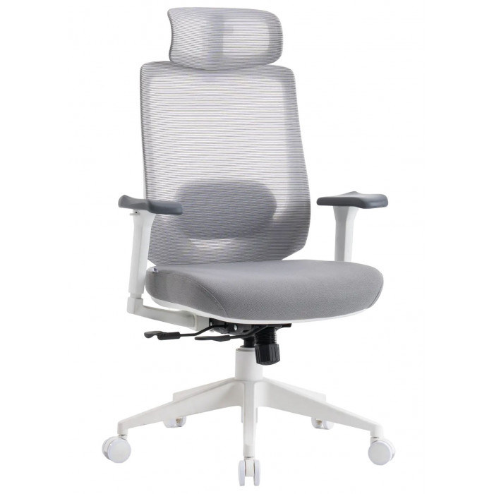Кресло Evolution HybridFlex White серый