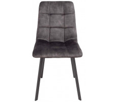 Стул AksHome VERMONT VINTAGE винтажный серый велюр UF912-6/черный