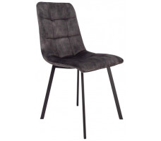 Стул AksHome VERMONT VINTAGE винтажный серый велюр UF912-6/черный