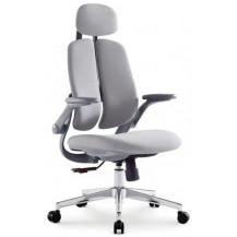 Кресло SitUp KWIN Grey chrome (ткань Grey/Grey) Кресло SitUp KWIN Grey chrome (ткань Grey/Grey)