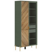 Шкаф Siena REG1W1D 92,5*41*201 дымчатый зеленый/дуб вотан (с подсветкой) Шкаф Siena REG1W1D 92,5*41*201 дымчатый зеленый/дуб вотан (с подсветкой)