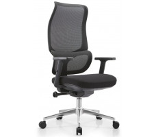 Кресло SitUp SAKURA BLACK chrome (сетка Black/ Black)
