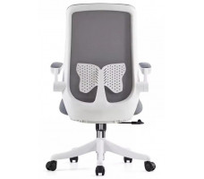 Кресло SitUp AMELIA B PL White (сетка Gray/ткань Gray)