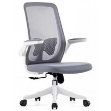 Кресло SitUp AMELIA B PL White (сетка Gray/ткань Gray)