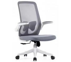 Кресло SitUp AMELIA B PL White (сетка Gray/ткань Gray)