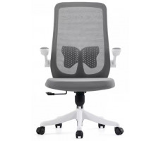 Кресло SitUp AMELIA B PL White (сетка Gray/ткань Gray)