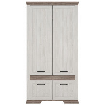 Шкаф Marselle SZF4D 116.5*61*221.5 ясень снежный/дуб сонома темный Шкаф Marselle SZF4D 116.5*61*221.5 ясень снежный/дуб сонома темный