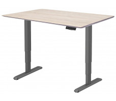 Стол с регулируемой высотой Wooden Unique Ergo Desk Black 130*75*2,7 см (натуральное дерево) скошенный край
