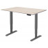 Стол с регулируемой высотой Wooden Unique Ergo Desk Black 130*75*2,7 см (натуральное дерево) скошенный край