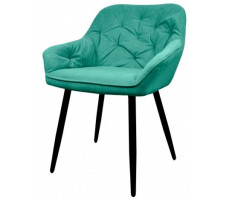 Стул Гальваник Генуя Catania Aquamarine / черный