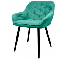 Стул Гальваник Генуя Catania Aquamarine / черный