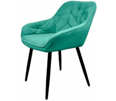 Стул Гальваник Генуя Catania Aquamarine / черный