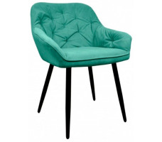 Стул Гальваник Генуя Catania Aquamarine / черный
