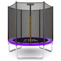 Батут Atlas Sport 183 см с внешней сеткой без лестницы фиолетовый