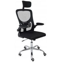 Кресло AksHome MILAN (Милан) CHROME ткань/сетка черный Кресло AksHome MILAN (Милан) CHROME ткань/сетка черный