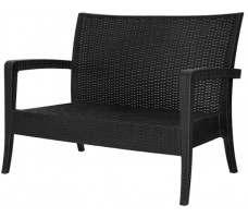 Диван садовый RATTAN OlaDom антрацит