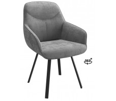 Стул поворотный Romeo Smile 360 b22 grey lux/черный