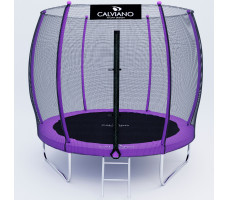 Батут с защитной сеткой Calviano 252 см - 8ft OUTSIDE master purple (фиолетовый)