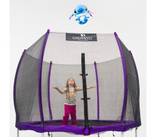 Батут с защитной сеткой Calviano 252 см - 8ft OUTSIDE master purple (фиолетовый)