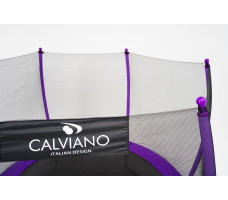 Батут с защитной сеткой Calviano 252 см - 8ft OUTSIDE master purple (фиолетовый)