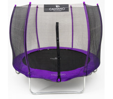 Батут с защитной сеткой Calviano 252 см - 8ft OUTSIDE master purple (фиолетовый)