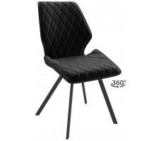 Стул поворотный Rafael-R d14 black lux/черный