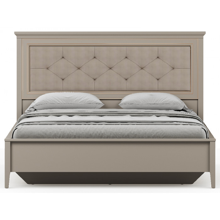 Кровать Classic LOZ160х200 160*200 глиняный серый (с подъемным механизмом) с мягким изголовьем