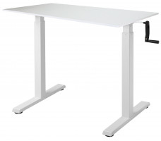 Стол с регулируемой высотой Manual Desk Compact White 138*80*1,8 см