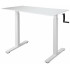 Стол с регулируемой высотой Manual Desk Compact White 120*65*1,8 см