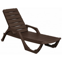Шезлонг Easy Comfort Premium коричневый