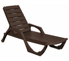 Шезлонг Easy Comfort Premium коричневый
