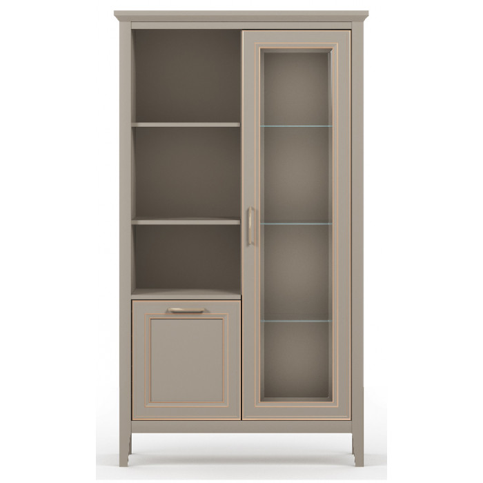 Шкаф Classic REG1W1D 95*40.5*170 глиняный серый