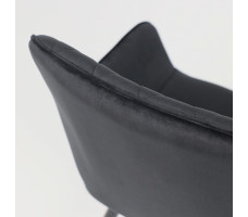 Стул AksHome PABLO (Пабло) черный велюр HLR-66/черный