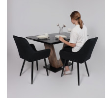 Стул AksHome PABLO (Пабло) черный велюр HLR-66/черный