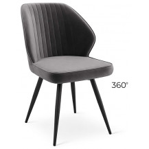 Стул поворотный Michael-R1 360 d10 hematite lux/черный Стул поворотный Michael-R1 360 d10 hematite lux/черный