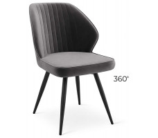 Стул поворотный Michael-R1 360 d10 hematite lux/черный