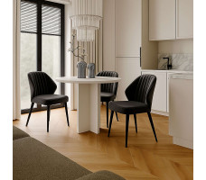 Стул поворотный Michael-R1 360 d10 hematite lux/черный