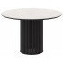 Стол Askar Round-116 krater perla premium cer/черный