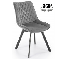 Стул поворотный Halmar K520 темно-серый/черный