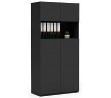 Шкаф офисный Crafto Локки 02 графит