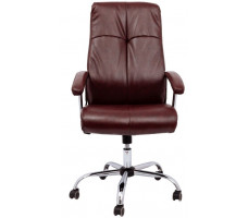 Кресло AksHome MARSEL Chrome Eco коричневый бриллиант