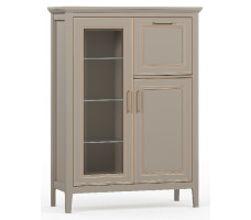 Тумба Classic KOM1W1D1B 95*40,5*133 глиняный серый