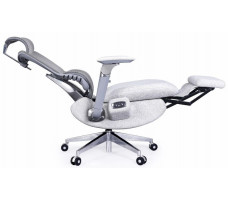 Кресло-реклайнер SitUp PIRAT (Пират) Grey chrome (сетка Light Grey/Light Grey)