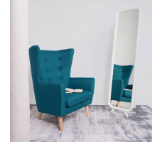 Кресло для отдыха Саари Twist 12 бирюзовый (натуральные опоры)